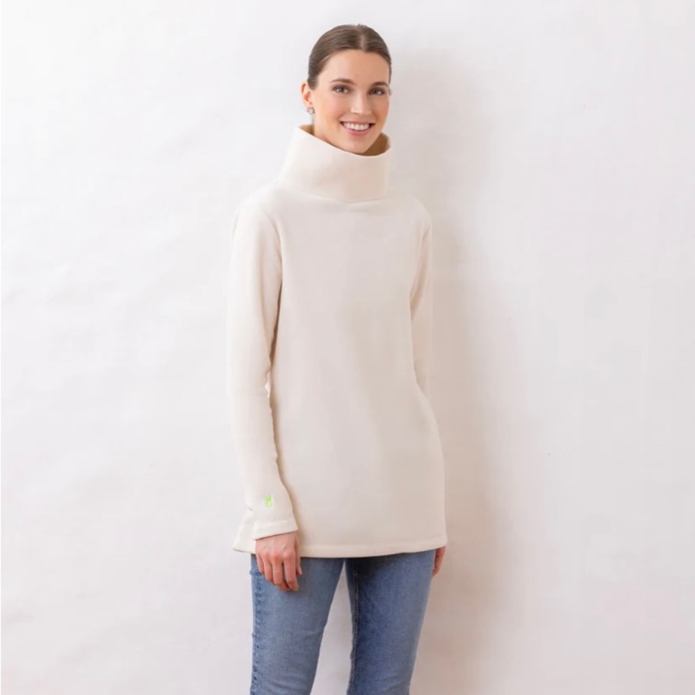 NWT Dudley Stephens Cobble Hill Fleece Turtleneck Tunic XS
